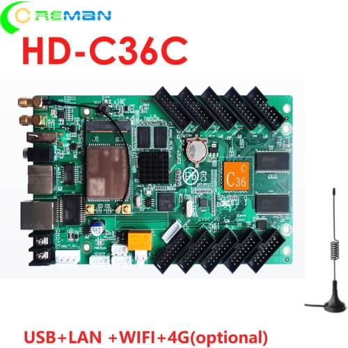 HD C35C Full color led module led screen led sign controller , WIFI USB RJ45 led control card for p2 p3 p4 p5 p6 p8 p10 p3.91