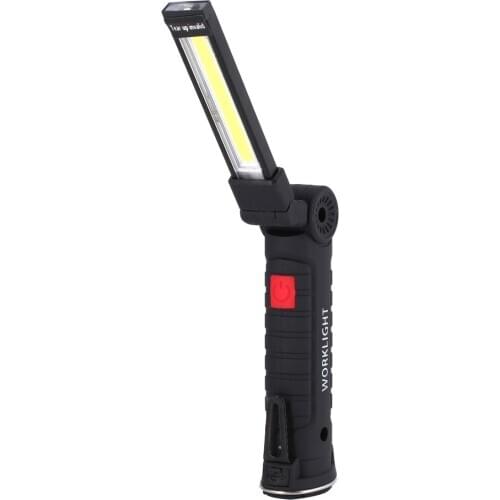 Cob Led Flashlight Magnet Workshop Torch Garage Inspection Work Convenient Portable Lantern USB Rechargeable Mechanical Lamp