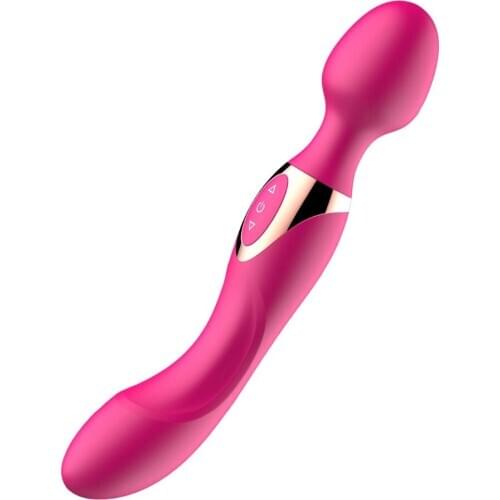 USB Charging Double Head AV Vibrator Magic Wand Massager Sex Toys For Women Adults G-Spot Clitoris Stimulation Masturbator