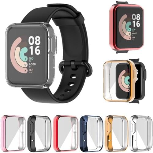 Ultra-Slim plating TPU Watch Case Skin Protective full Cover for Xiaomi Mi Watch Lite Global Version for Redmi Watch Accessories