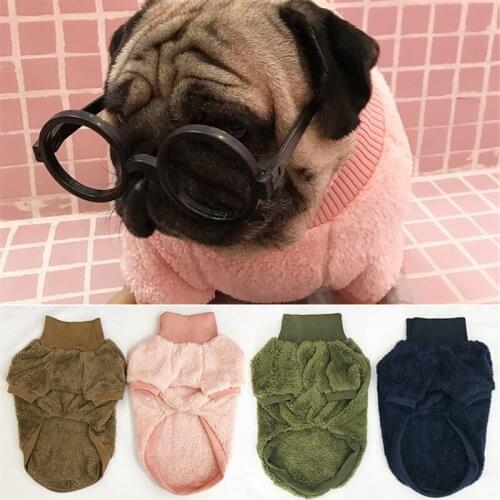Winter Dog Coat Pug Clothes French Bulldog Clothing Poodle Bichon Pomeranian Schnauzer Corgi Dog Clothing Coat Hoodies Dropship