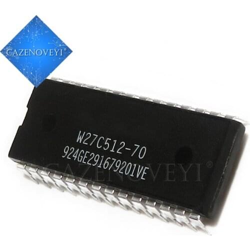 10pcs/lot W27C512-45Z W27C512 DIP-28 In Stock