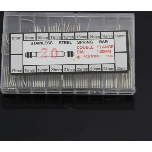 360PCS 8-25mm Stainless Steel Watch Band Spring Bars Strap Watchmaker Link Pins