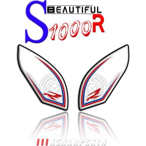 3D gel new motorcycle protection fuel tank side fuel tank cushion fish bone Moto fuel Sticker for BMW S1000R 2014 2015