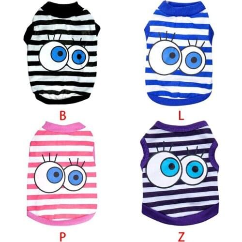 4 Colors Pet Cat Costume Small Dog Cat Clothes Cute Puppy Cat Kitten T-shirt Summer Vest Shirt Apparel for Spring and Summer