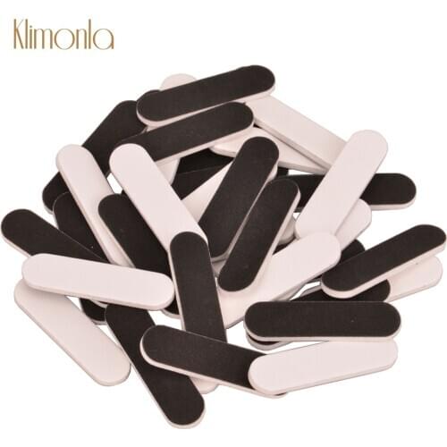 500Pcs/Pack Nail Files 180/240 Grit ongle Buffing Block Sanding Board Mini Strip White Black File Tip Manicure File Supplier