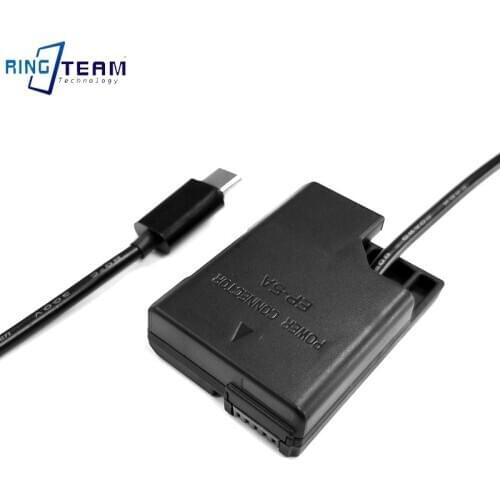 10X PD Power Adapter to EP-5A DC Coupler EN-EL14 Dummy Battery for Coupler D5600 D5500 D5300 D5200 D5100 Camera