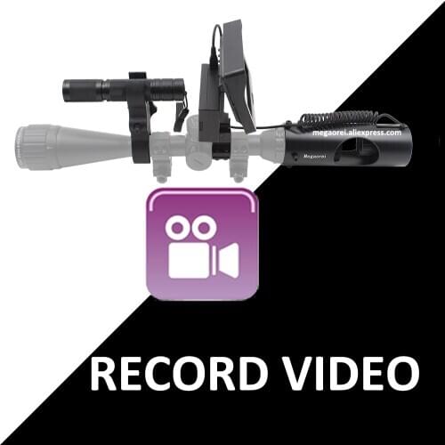 Scope Accessories Night Vision IR Camera for Rifle Hunting with Monitor and 850nm Flashlight 720p Video Record Shockproof