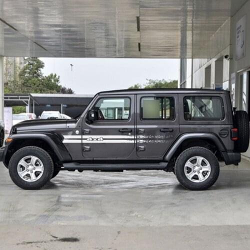 Car Stickers For Jeep Warngler rubicon jk 2007-2018 Car Decals Side Body Off Road Climber Graphic Vinyl Cool Sticker Customized