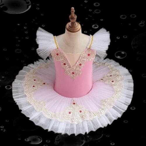 Adult Kids Classic Professional Ballet Tutu White Swan Lake Pancake Tutu Ballerina Party Dance Costumes Ballet Dress Girls Women