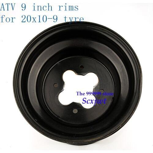 Free Shipping 2019 Size 9 Inchwheel Hub ATV Accessories 20X10-9 Inch Iron Wheel Rim for Cross Country Motorcycle Go-kart ATV