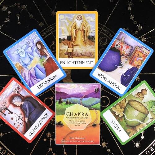 Chakra Wisdom Oracle Cards The Complete Spiritual Toolkit for Transforming Your Life 49 Cards and Guidebook Divination