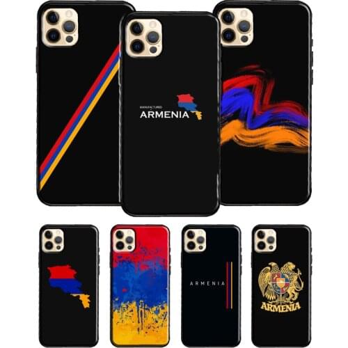 Armenian Flag Phone Case For iPhone 11 Pro Max 12 Mini X XR XS Max 6S 7 8 Plus SE 2020 Soft TPU Cover