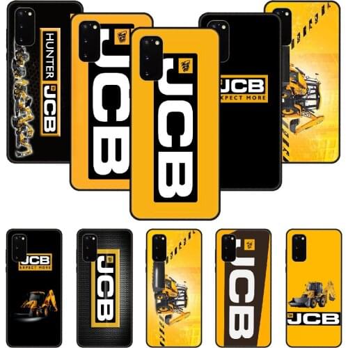 Phone Case For SamSung Galaxy S Note 10 20 7 6 9 8 Plus Edge E Ultra Lite Black Cover Bumper Fashion Back Cool JCB excavator