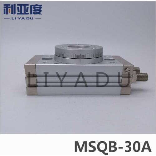 SMC type MSQB-30A rack and pinion type cylinder / rotary cylinder /oscillating cylinder, with angle adjustment screw MSQB 30A