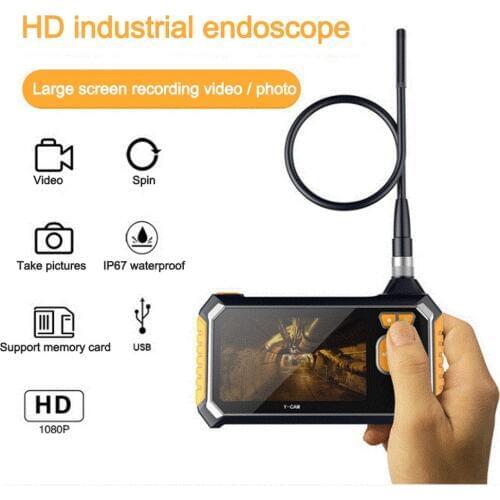 P30 Handhold Screen Endoscope Camera 4.3 Inch Industrial Handheld Borescope 8mm 2.0mp Inspection Snake Camera with 18650 Battery
