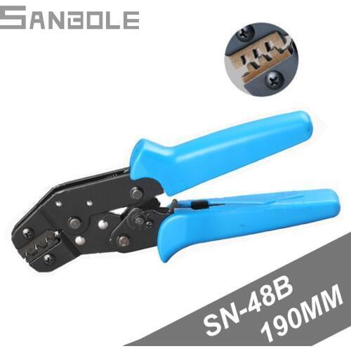 190MM SN-48B Manual Terminal Clamp 8-inch Miniature European Terminal Clamp For Non-insulated Tabs And Receptacles 0.5-2.5MM2