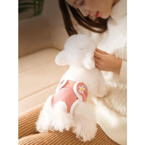 Small Dog Diaper Physiological Pants Sanitary Washable Female Dog Panties Shorts Underwear Briefs For Dog Diaper Cat Pet Panties