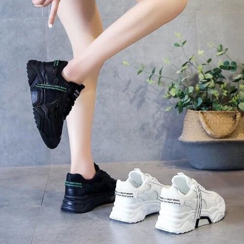 Fashion Womens Shoes Sneakers Show High Running Shoes Platform Comfortable Breathable Trend