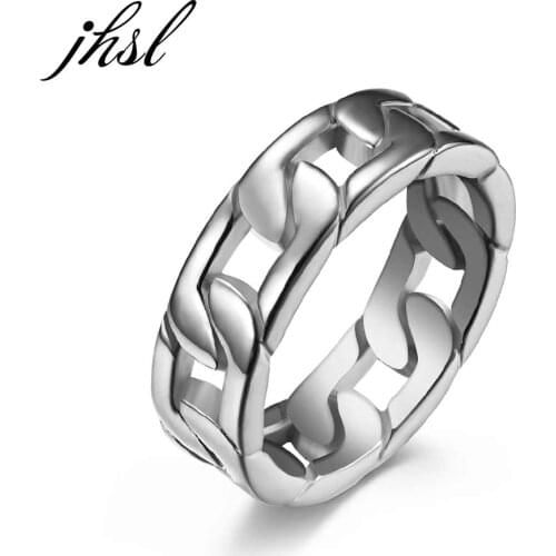 Trendy Men Rings Black Silver Color Gold Color Fashion Jewelry High Polishing Stainless Steel Party Gift Size 7 8 9 10 11 12