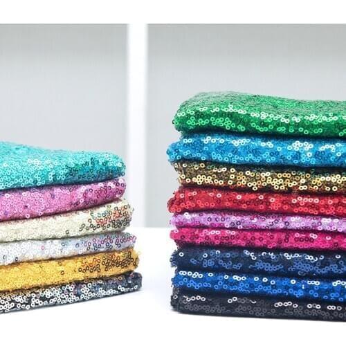 48*150cm PET 3mm Glitter Sequin Non-woven fabric for tablecloth decoration wedding Stage costume Bow making DIY Handmade