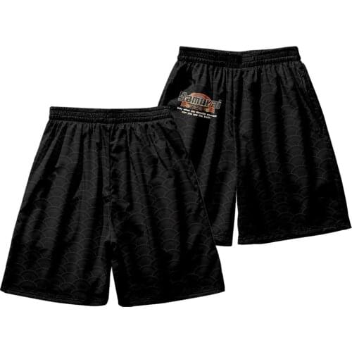 New Personality Shorts Japan Samurai Black Casual Pants Vacation Beach Short Pants Summer Loose Casual Comfortable Sport Shorts