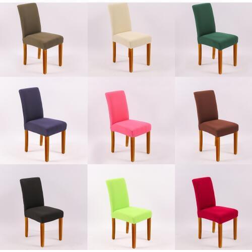Solid color chair cover dirt resistant banquet family chair protective cover chair decoration rectangular chair cover
