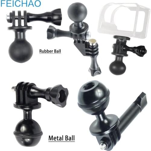 Camera Ball Head Tripod Mount Base Adapter w Pivot Arm Screw for Gopro 9 8 7 6 5 for DJI OSMO Action for RAM Motorcycle Bracket