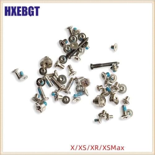 Screws Full Screw Set for iPhone X XS Max XR 11 Pro Max 8 8Plus Repair Bolt Complete Kit Replacement Repair Parts