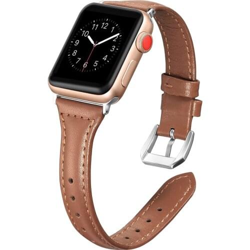Watchbands for iwatch strap 38mm 40mm Slim Leather cinturino for apple watch 44mm 42mm band Series 5 4 3 2 1 correas belt wrist