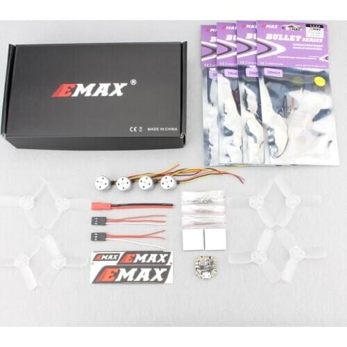 RS1104 5250kv Brushless Motors with T2345 4pair Propeller F3 Femto 6A Bullet BLHeli_S ESC for EMAX RC Racer Free Style