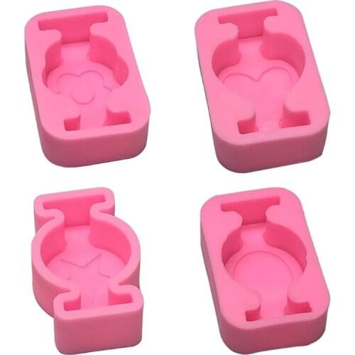 3D Flower Heart Silicone Soap Mold Candle Molds Cake Decorating Sugar Chocolate Fondant Mould DIY Clay Making Tools