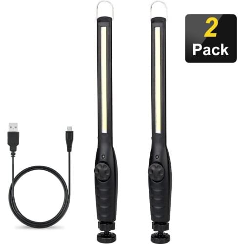 COB LED Flashlight Mechanic Work Light USB Rechargeable Military Flashlights Portable Lantern Inspection Light Car Repair Lamp