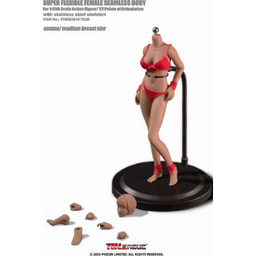 TBLeague T03A 1/12 Female Pale Phicen Soft Body Super Flexible Action Figure Toy