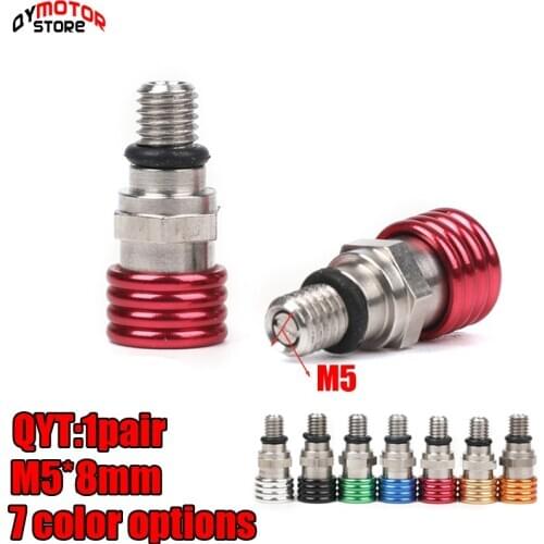 Motocross M5*0.8cm Fork Air Bleeder Relief Valve For YZ YZF YZ85 YZ125 YZ250 YZ250F YZ450F WR250F WR450F Dirt Bike Motorcycle