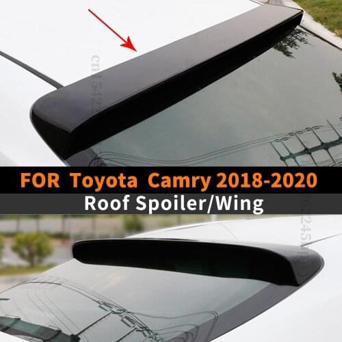 Roof Rear Spoiler Wing Carbon Fiber Splitter Diffuser Boot Lip Tail Air Deflector Accessories For Toyota Camry 2018 2019 2020