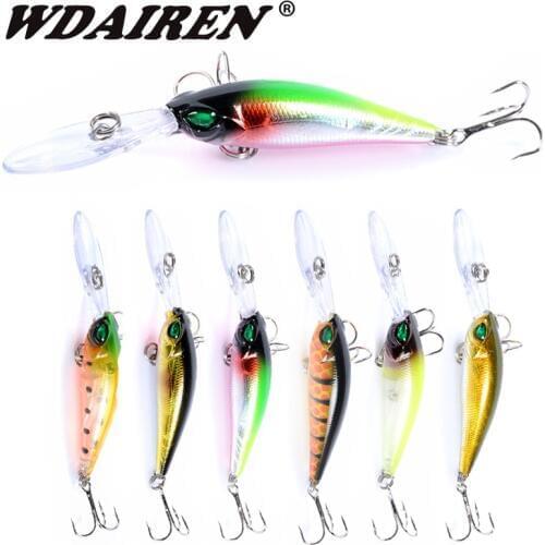 1Pcs Minnow Fishing Lure Floating water Laser Hard Artificial Bait 9.4cm 6g Fishing Wobblers Carp Bait Crankbaits Fishing Tackle