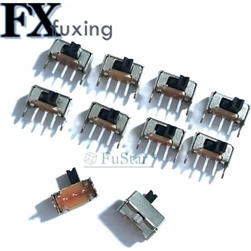 10Pcs Toggle switch SK12D07VG3 stents Small toggle switch/3 mm high Miniature Slide Switch Side Knob DIP3 Hot