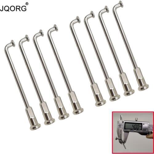 100 Pieces A Lot 8 G 4.0 mm J-bend Motorcycle Spokes Material 304 Stainless Steel Equal Diameter Motocross Spokes With 22 mm Nut