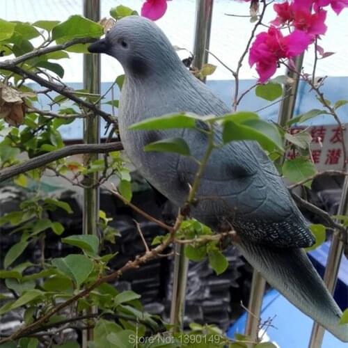 2pc/set Dove Decoy retail Plastic Hunting Decoy Plastic Turtle Dove Bait Sample Prey Hunting Tool Animal Home Garden Decoration