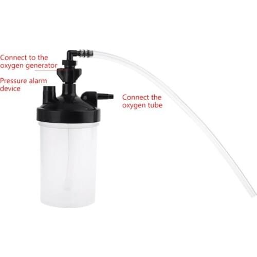 2021 New Humidifier Water Bottle and Tubing Connector Elbow 12\" for Oxygen Concentrator