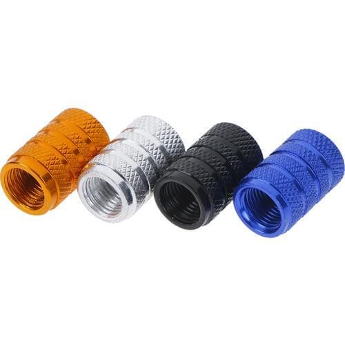 4 Pcs/ Set High Quality Stainless Steel Material Spike Wheel Tyre Tire Valve Stems Air Dust Cover Screw Caps for Car Truck