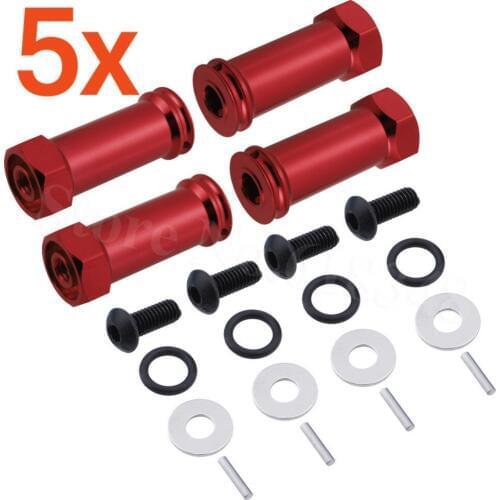 5Sets Aluminum 12mm Wheel Extension 30mm Drive Hub Hex Adapter Widener For 1/10 Scale RC Model Car Option Parts Upgrade