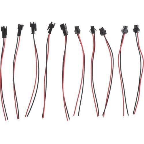 5 Pairs SM2P Connector Plug Cable Male+Female for RC Battery 15cm New