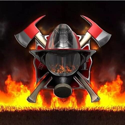 Diamond Cartoon mosaic needlework 3d diy diamond painting Fireman firefighters cross stitch full drill 5d diamond embroidery