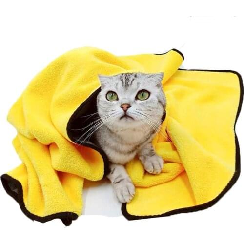 Pet Towels for Dogs Cats Bath Towel Nano Fiber Clean Up Fiber Towel Pet Dogs Soft Quick-drying Bath Towel Car Wiping Cloth