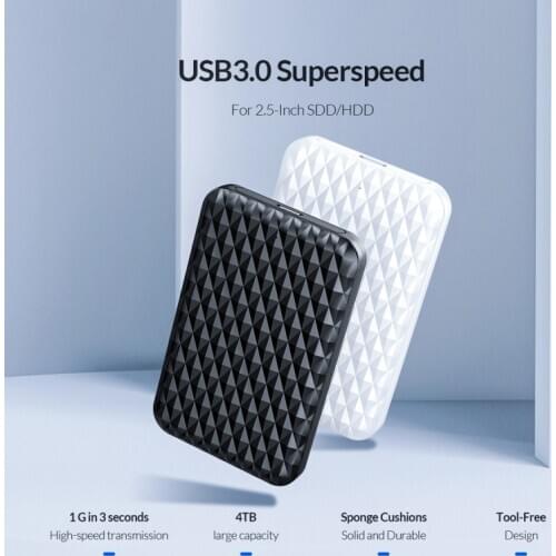 2.5 Inch SATA HDD Case 3.0 for USB 3.0 5 Gbps 4TB HDD SSD Enclosure Support UASP HD box for External Hard Disk hard disk box