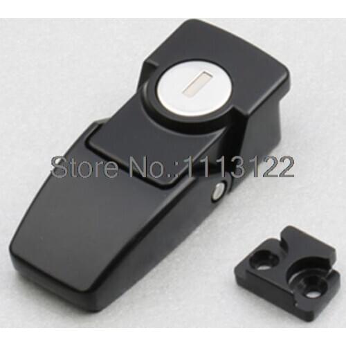 DKS-1 Zinc Alloy Black Toggle latch / hasp toggle latch lock Cabinet Security Toggle Hasp Latch Lock Black with key 5 PCS
