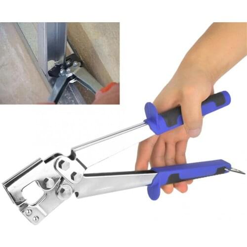 Ergonomic Drywall Keel Plier Crimper Articulated Crimping Steel Repair Keel Stud Fastening Joiner Pliers Professional Hand Tool