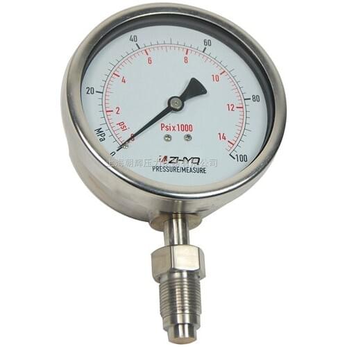Homogenizer Diaphragm Pressure Gauge PT124Y-620-100MPA-M20-33mm